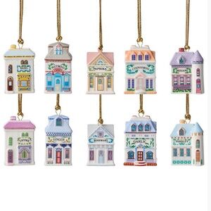 Lenox 2025 Spice Village 10-Piece Mini Ornament Set - In Hand Ready To Ship!